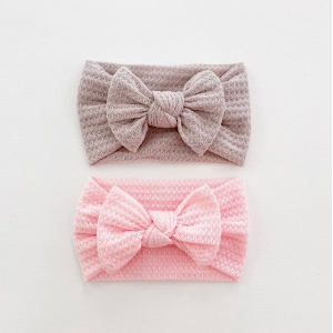 Baby Headband Wide Bow Non-Stretch (BHB9199)